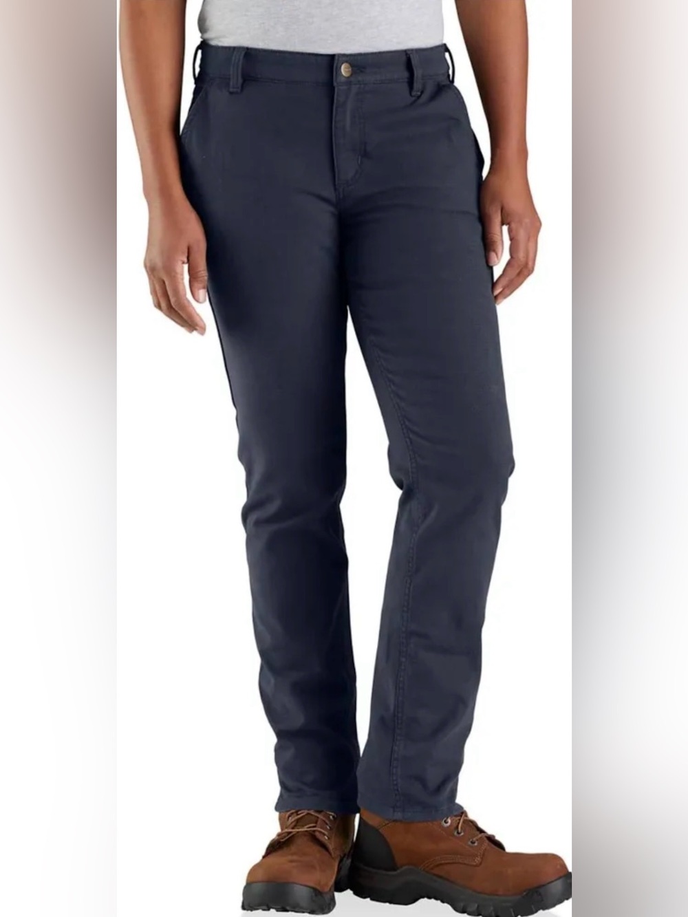Carhartt Women's Rugged Flex Relaxed Fit Canvas Work Pant Sz 6 NWT $69 FR Flame